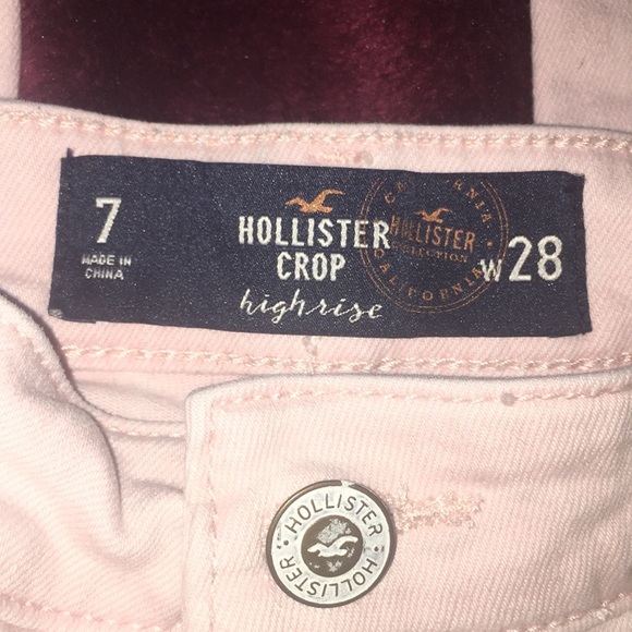 high rise light pink hollister jeans - Picture 3 of 3